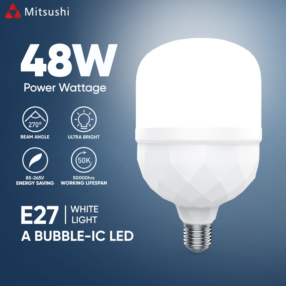  Brighter LED T-Bulb 48W E27 